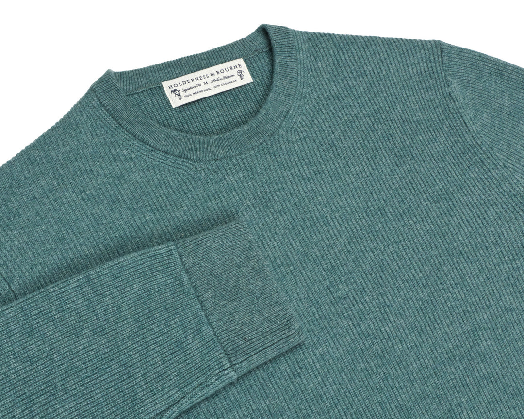 The Barrett Crewneck Sweater - Heathered California Spruce