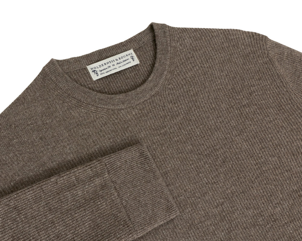 The Barrett Crewneck Sweater - Heathered Driftwood