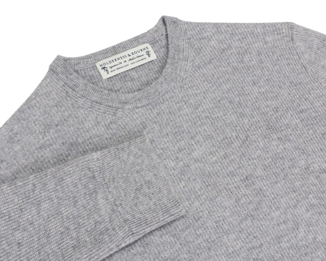 The Barrett Crewneck Sweater - Heathered Gray