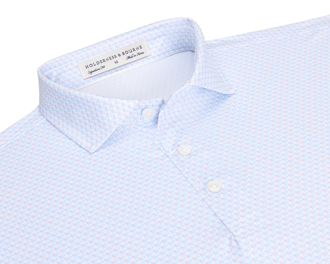 The Justice Shirt - Faded Mauve & Vista Blue