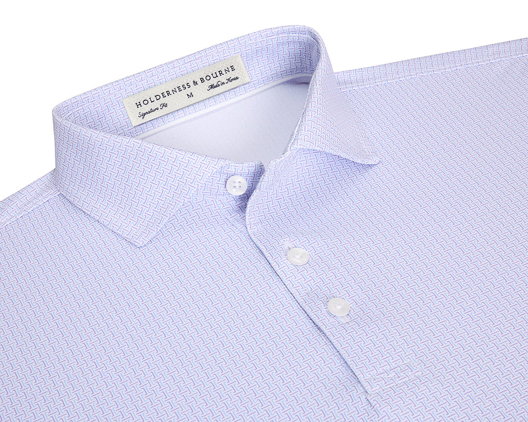The Norwood Shirt - Vista Blue & Tudor