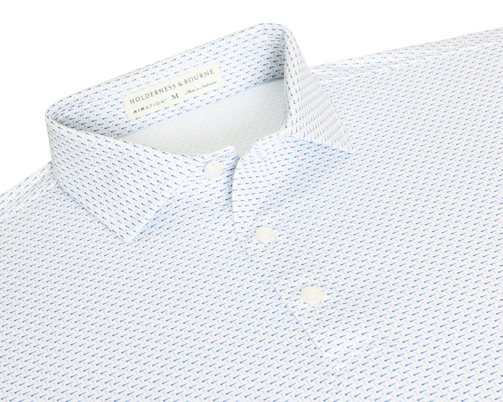 The Cromwell Shirt - Dune & Pacific Blue