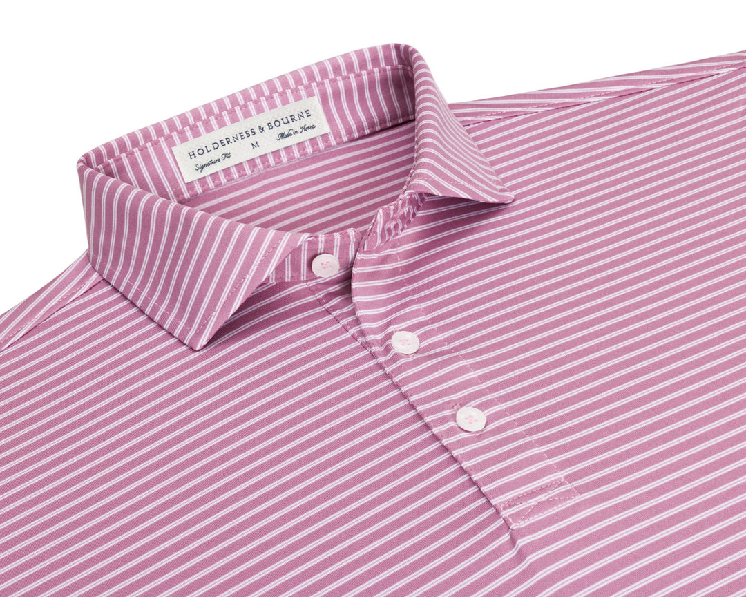 The Dover Shirt - Faded Mauve &amp; White