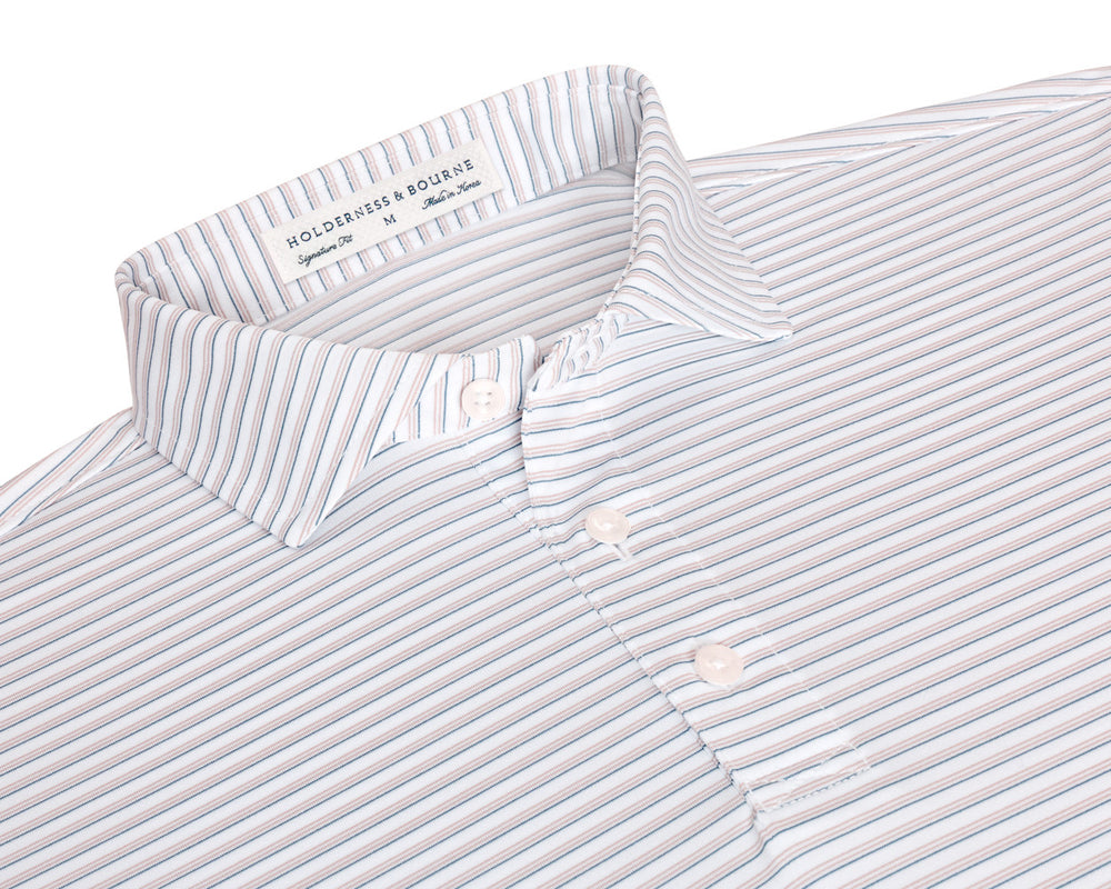 The Latham Shirt - Dune & Pacific Blue