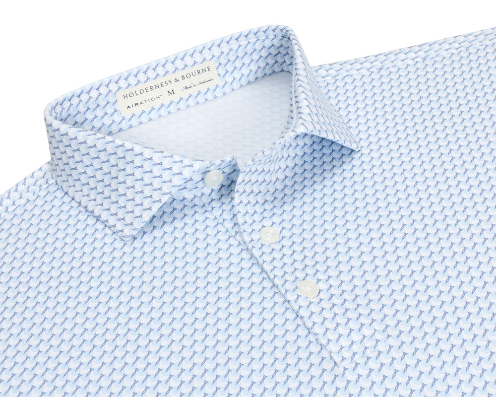 The Meade Shirt - Vista Blue & Pacific Blue
