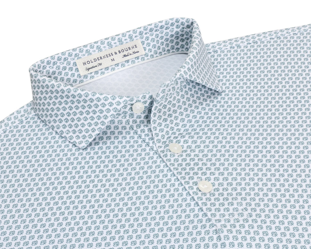 The Lafayette Shirt - White & California Spruce