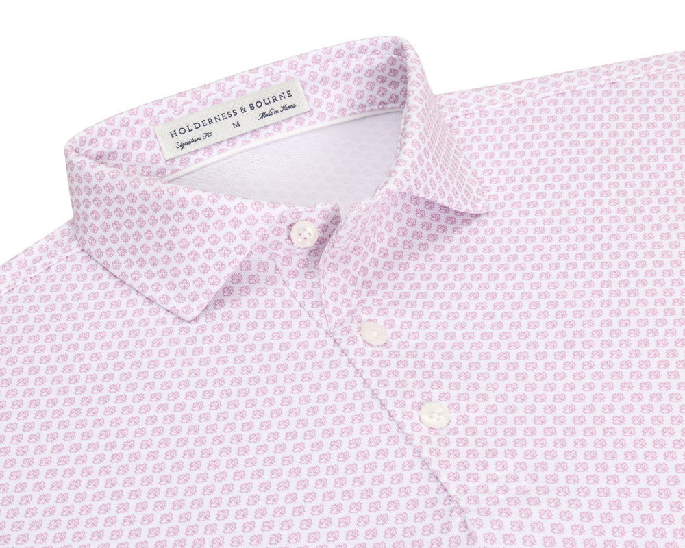 The Lafayette Shirt - White & Faded Mauve