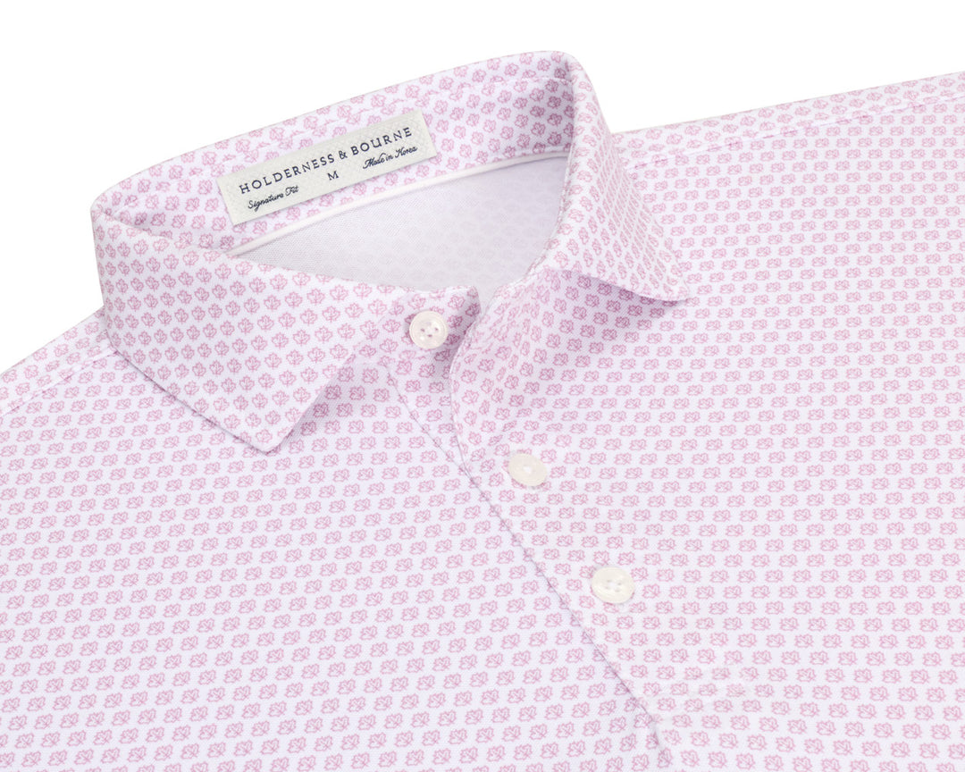 The Lafayette Shirt - White &amp; Faded Mauve