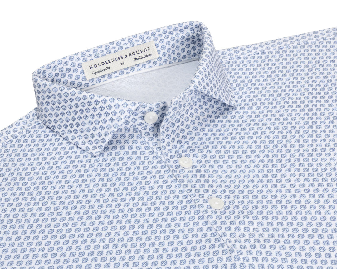 The Lafayette Shirt - White &amp; Pacific Blue