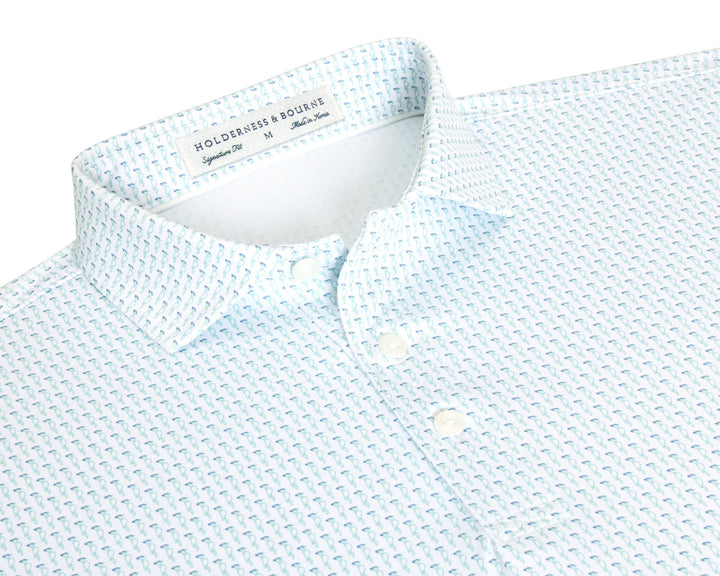 The Sprague Shirt - Cascade Green &amp; Pacific Blue