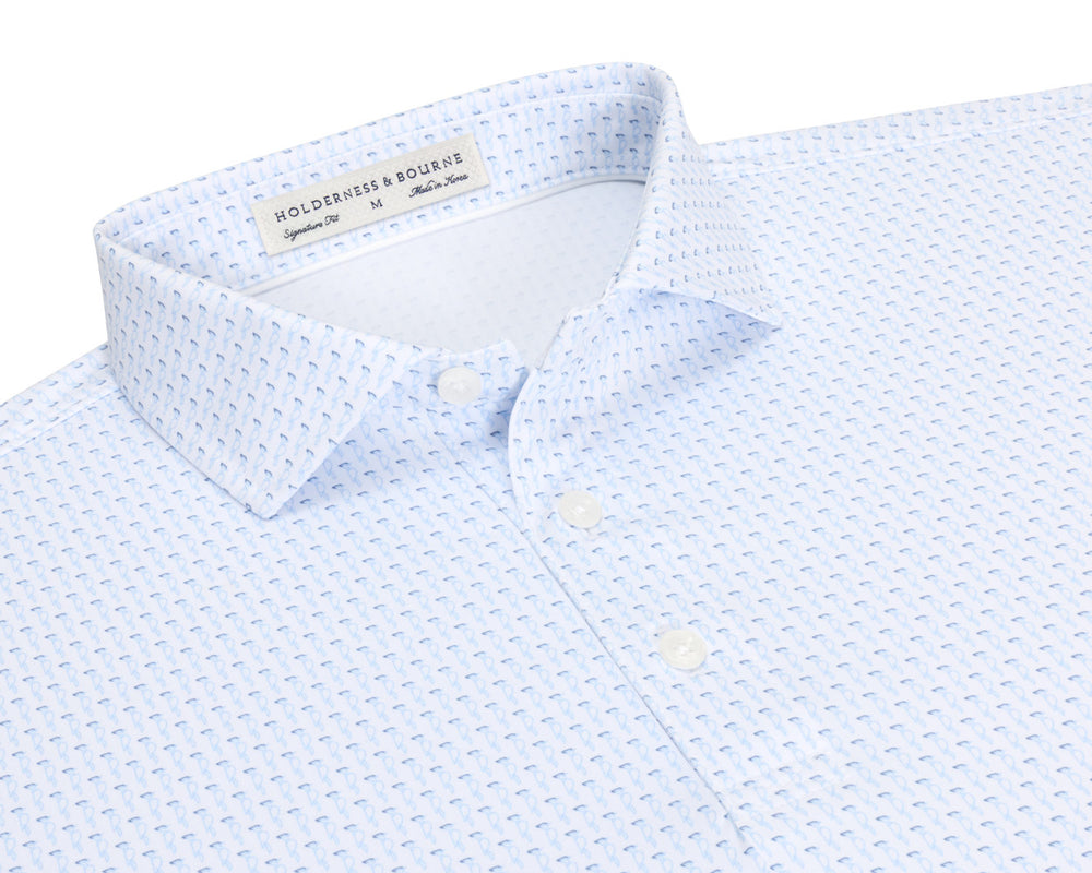 The Sprague Shirt - Vista Blue & Pacific Blue