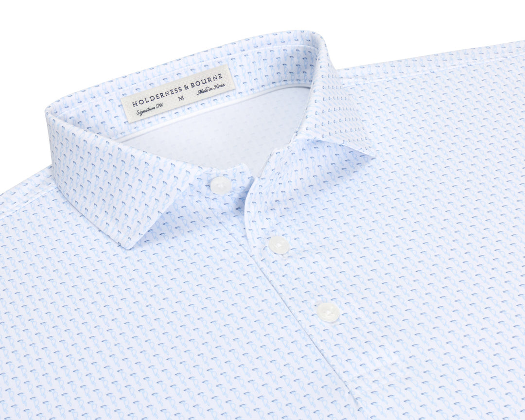 The Sprague Shirt - Vista Blue &amp; Pacific Blue