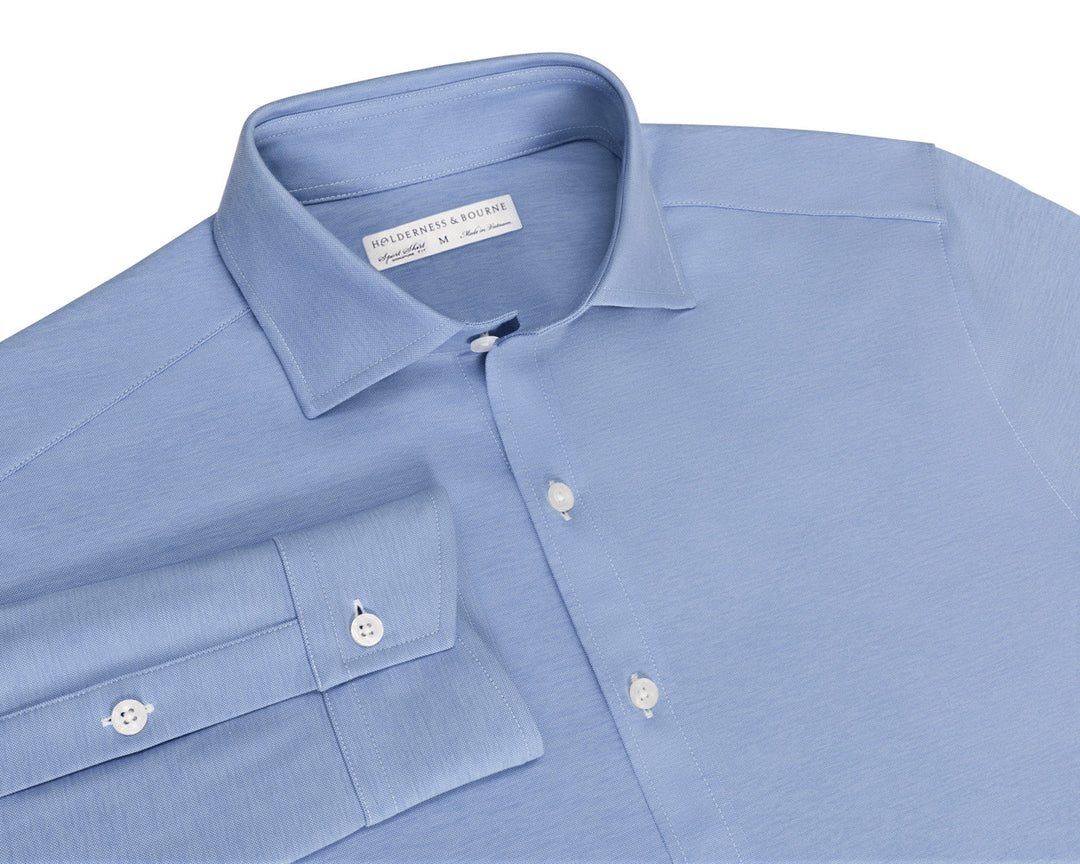 The Cullinane Shirt - Heathered Maidstone Blue