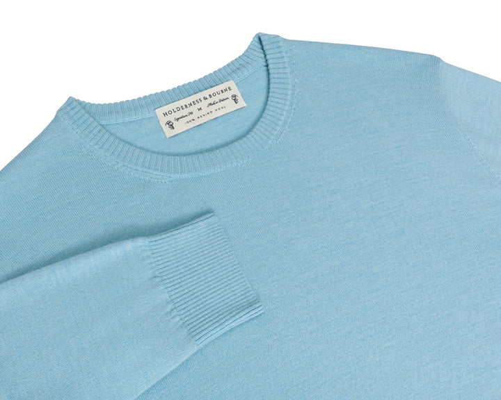 The Shelton Crewneck Sweater - Heathered Windsor