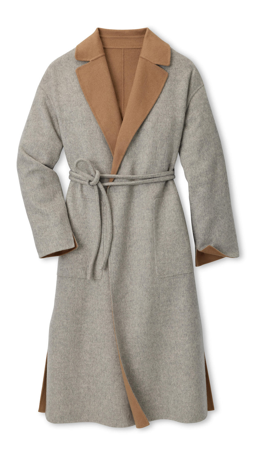 Lauren Reversible Topcoat - Whisper Grey/Camel
