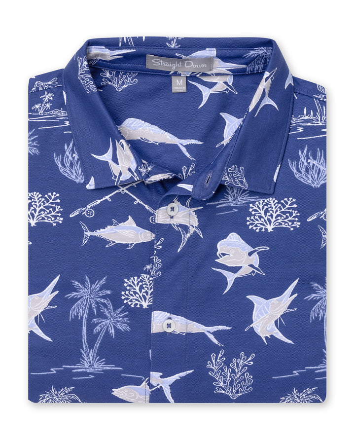 Islamorada Full Button Polo - Skipper