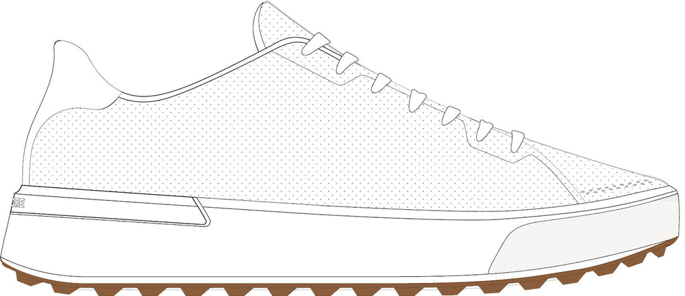 G.112 Perforated Golf Shoe - Snow