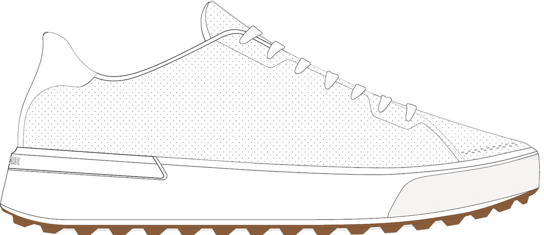 G.112 Perforated Golf Shoe - Snow