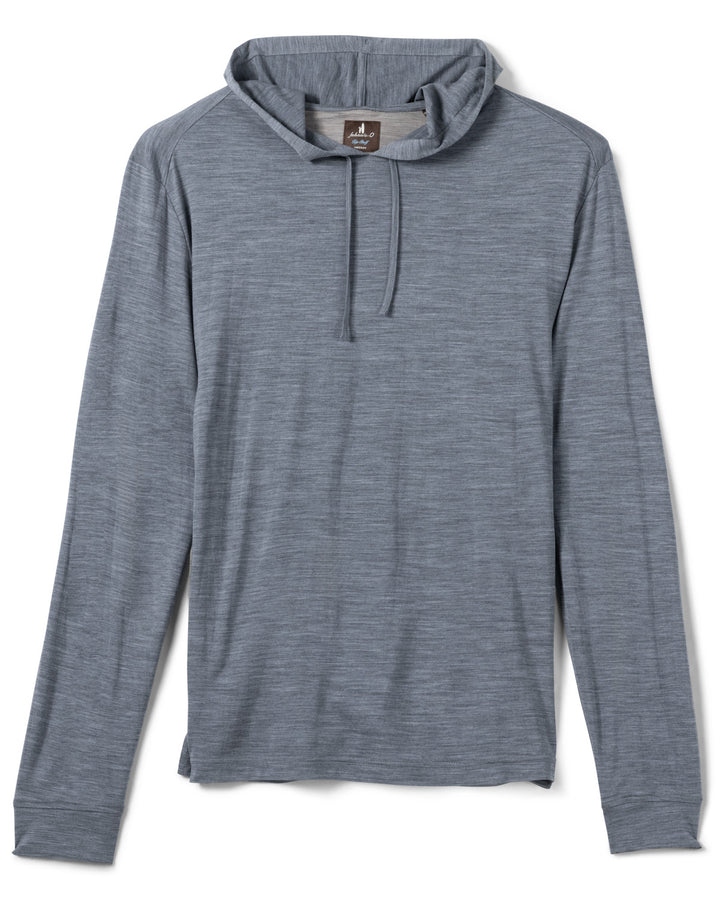 Merino Hoodie Tee - Pacific