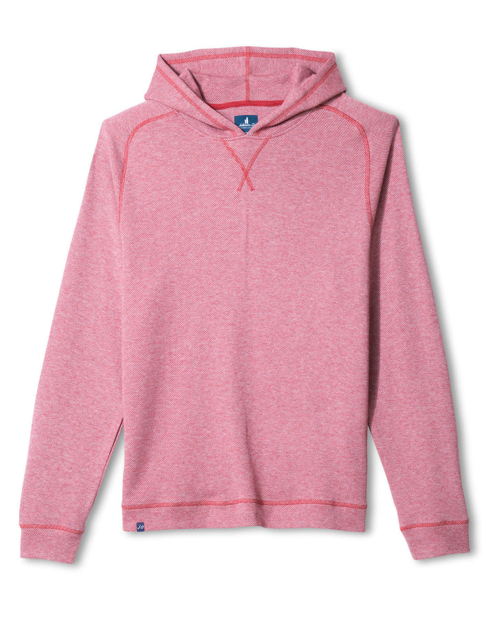 Cotton Blend Hoodie - Crimson