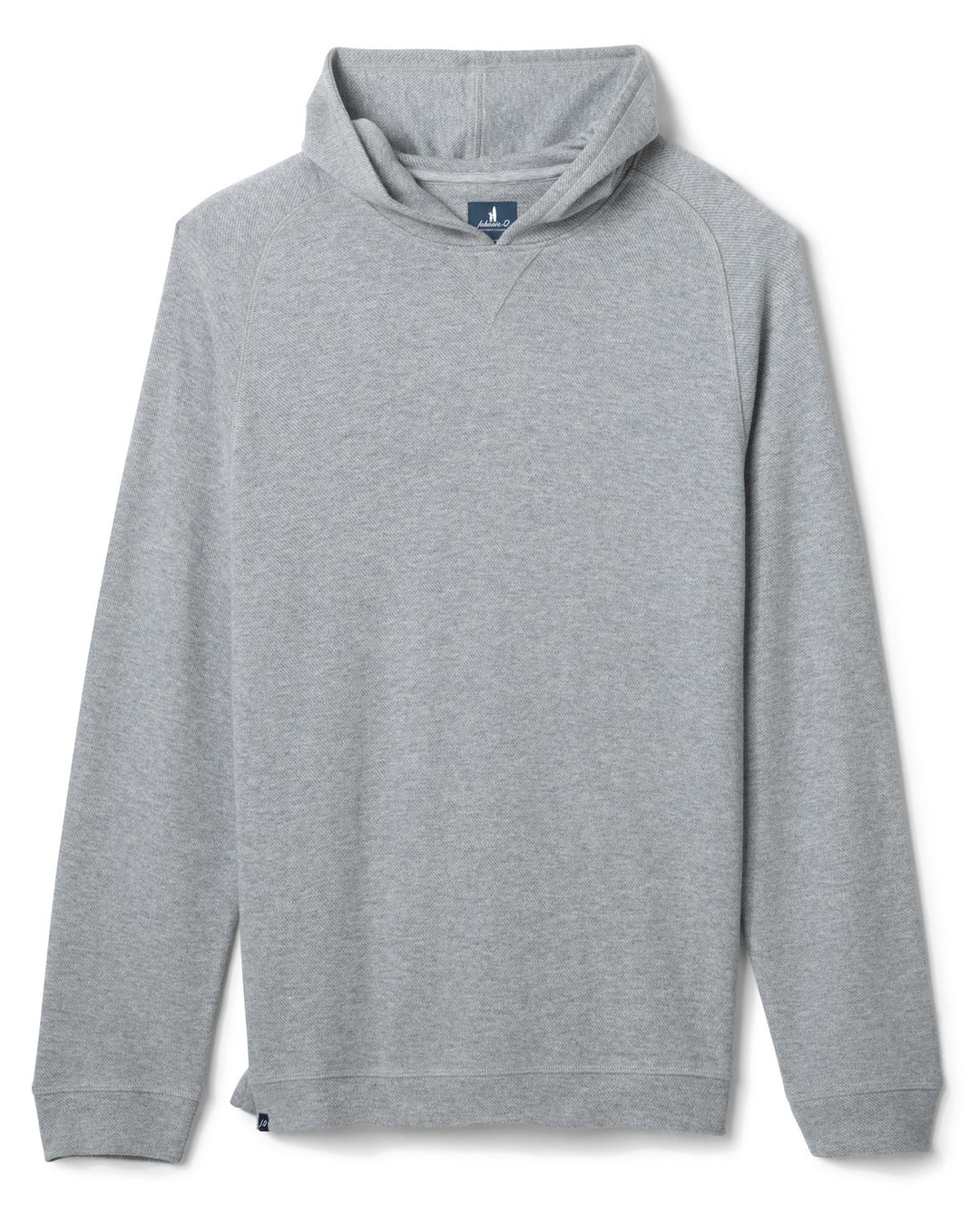 Cotton Blend Hoodie - Light Gray