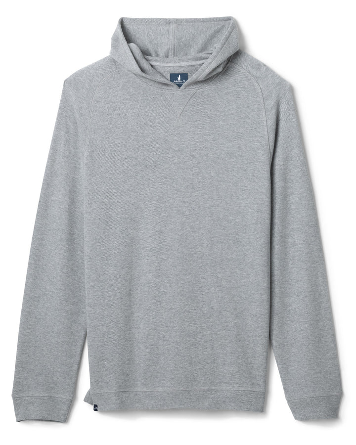Cotton Blend Hoodie - Light Gray