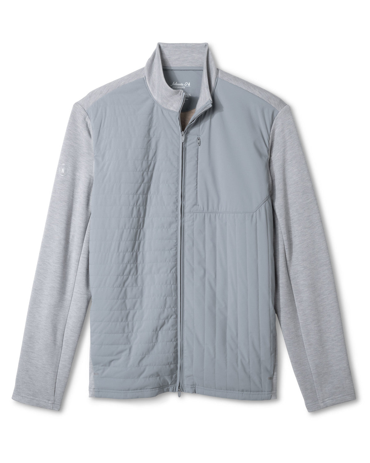 Mixed Media Jacket - Light Gray