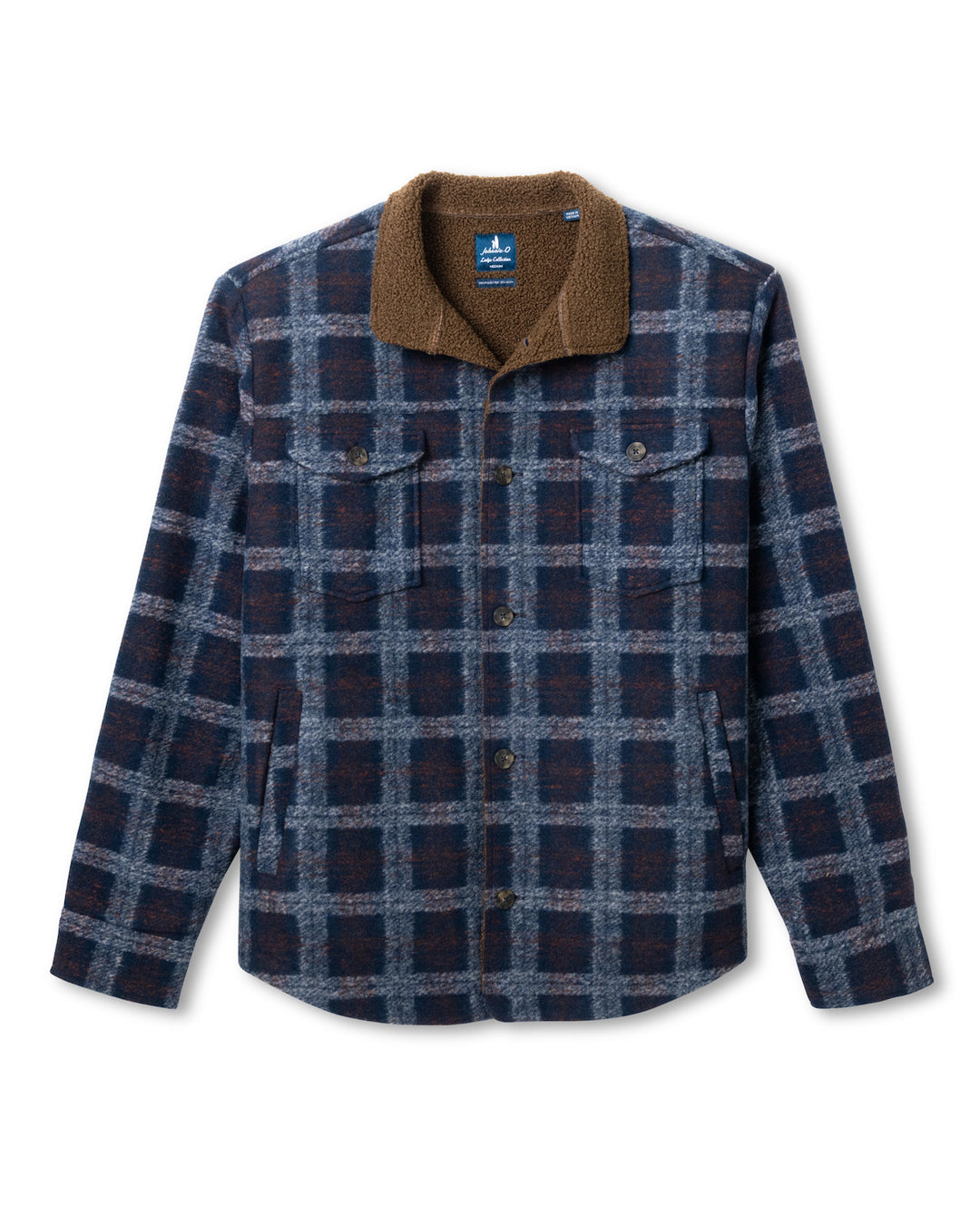 Sherpa Lined Shacket - Navy