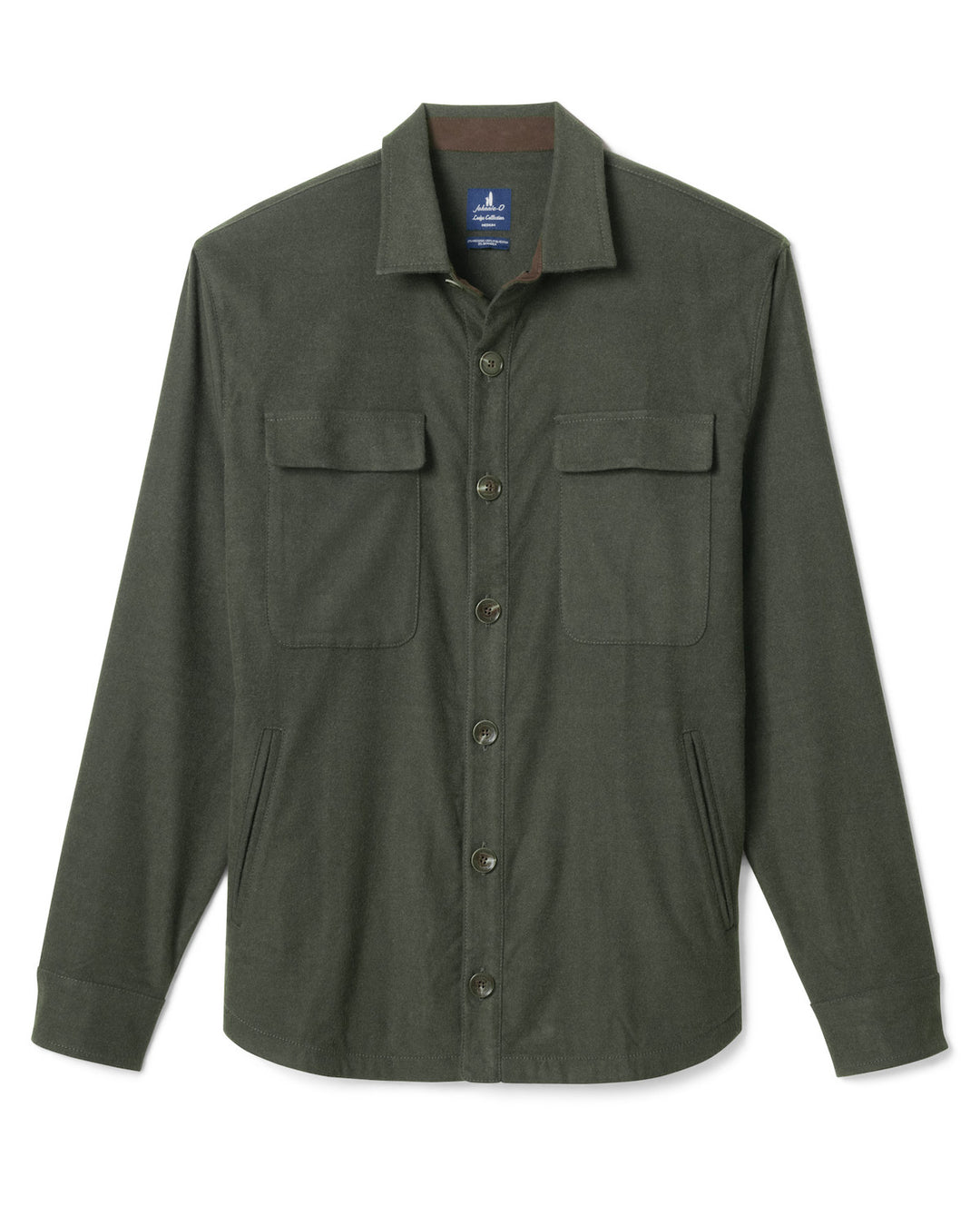 Brushed Shacket - Moss