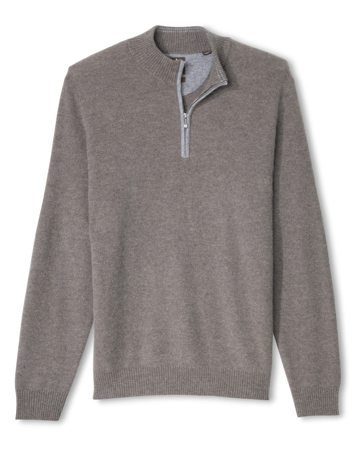 Cashmere Quarter Zip - Almond