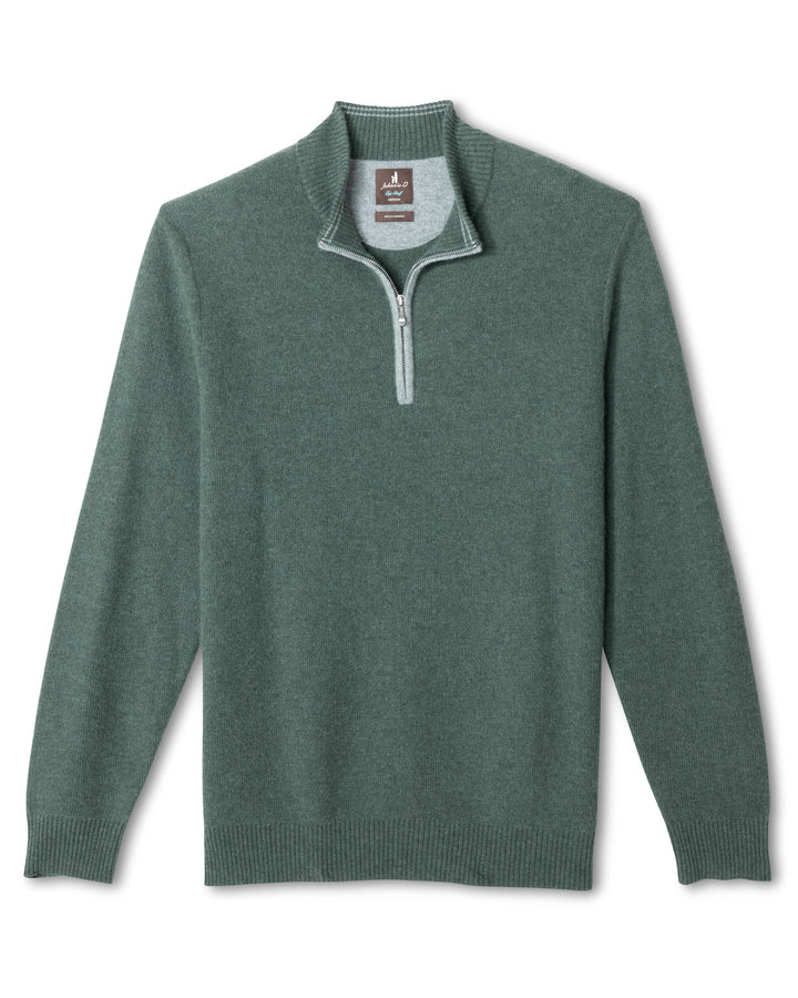 Cashmere Quarter Zip - Hunter