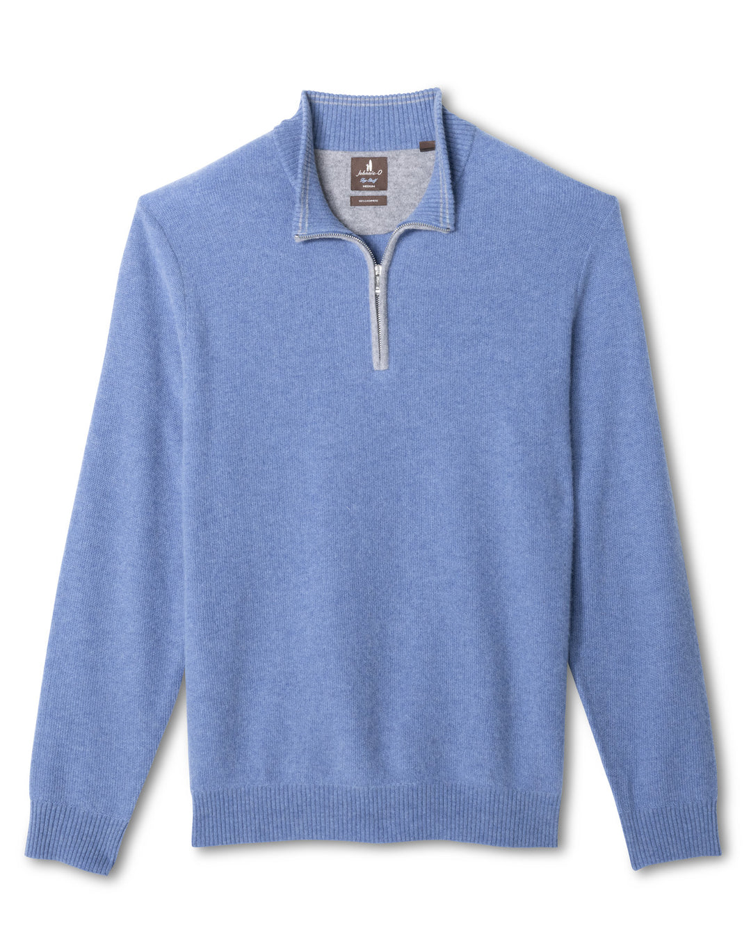 Cashmere Quarter Zip - Laguna Blue
