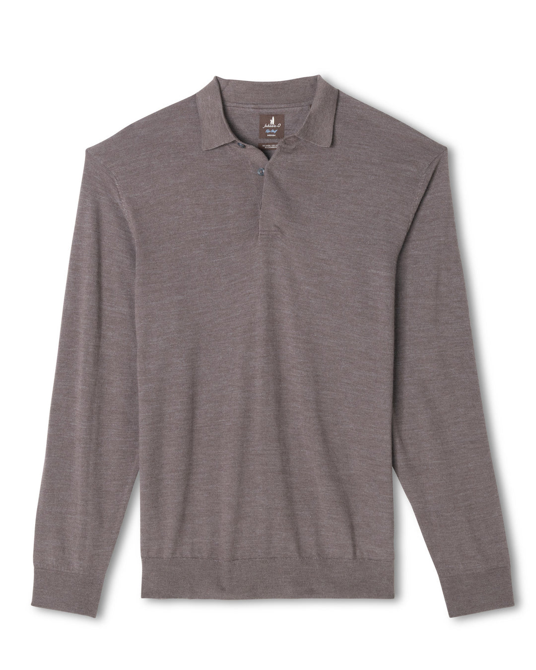 Merino Blend Polo - Coffee