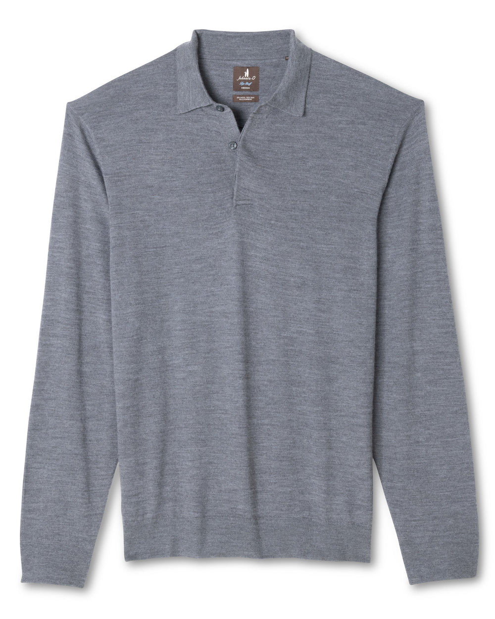 Merino Blend Polo - Charcoal