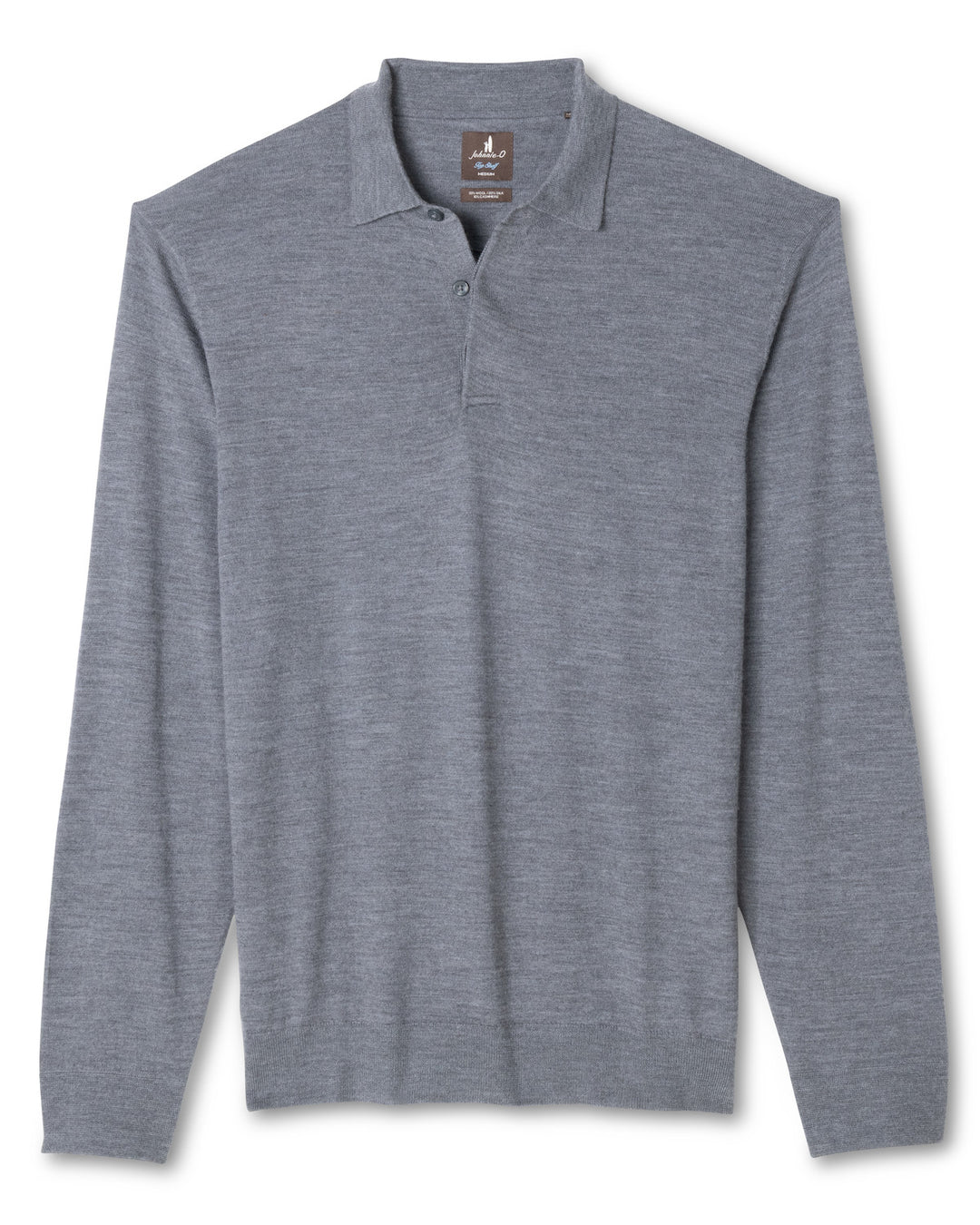Merino Blend Polo - Charcoal