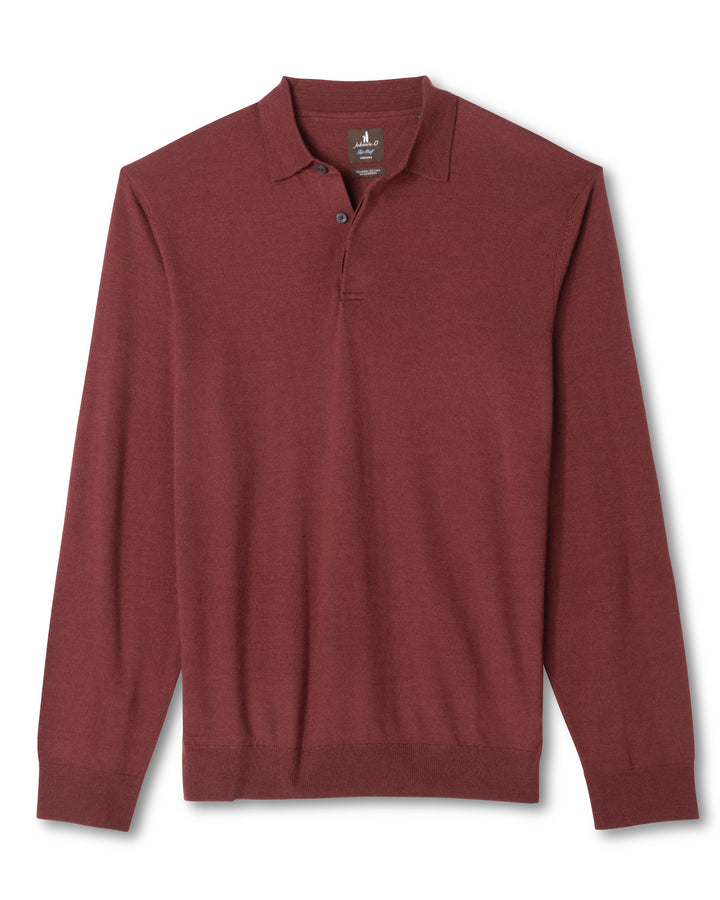 Merino Blend Polo - Port