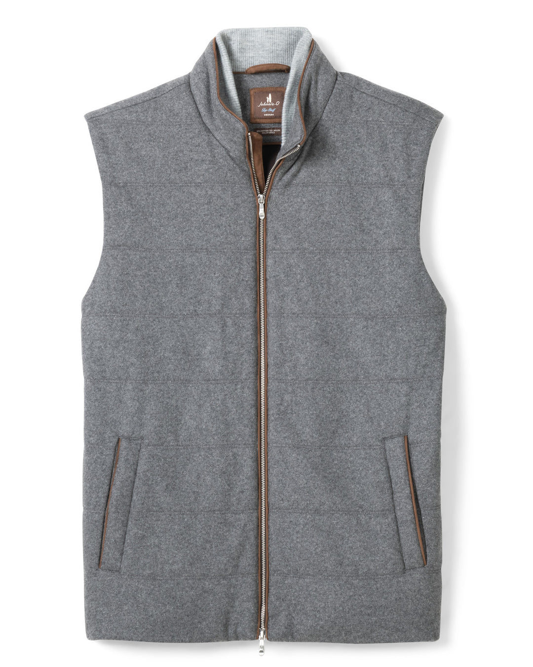 Cashmere Zip Vest - Gray
