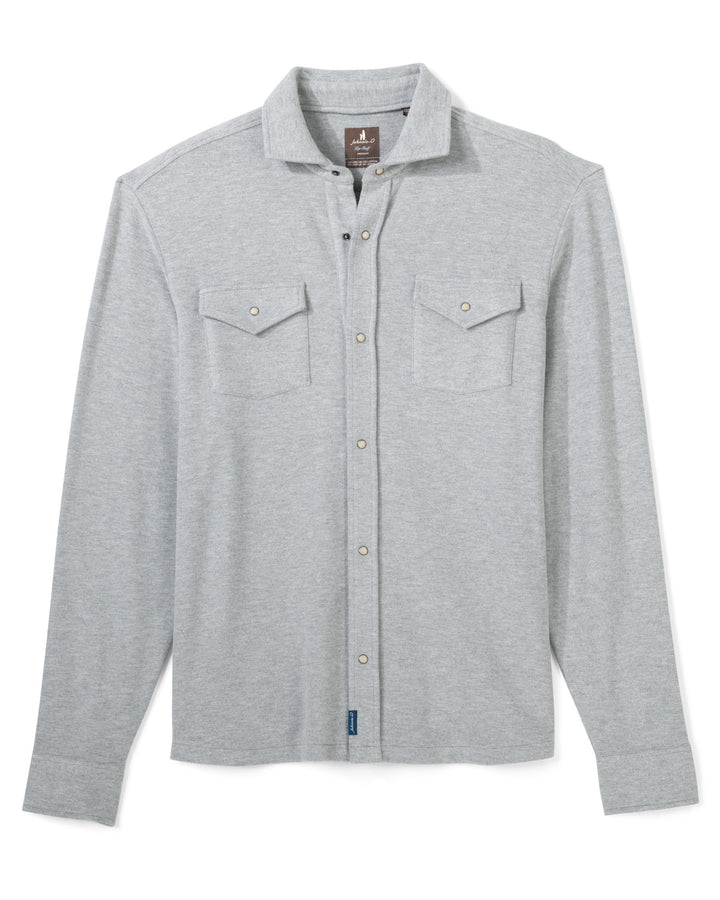 York Snap Overshirt - Heather Gray