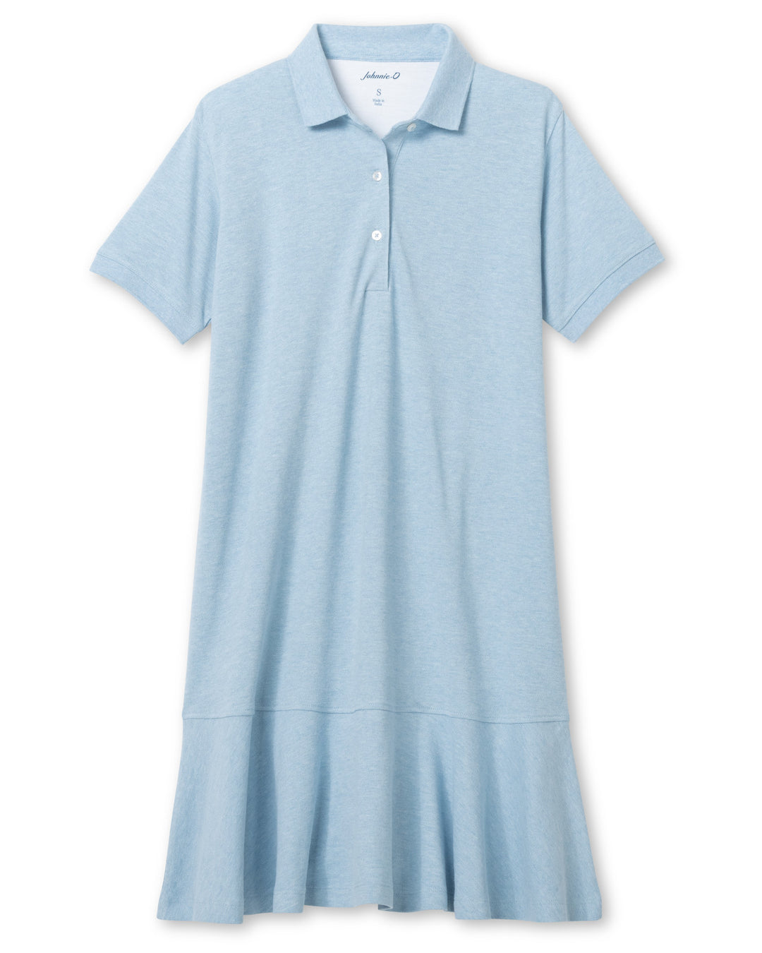 Janie Pique Dress - Gulf Blue