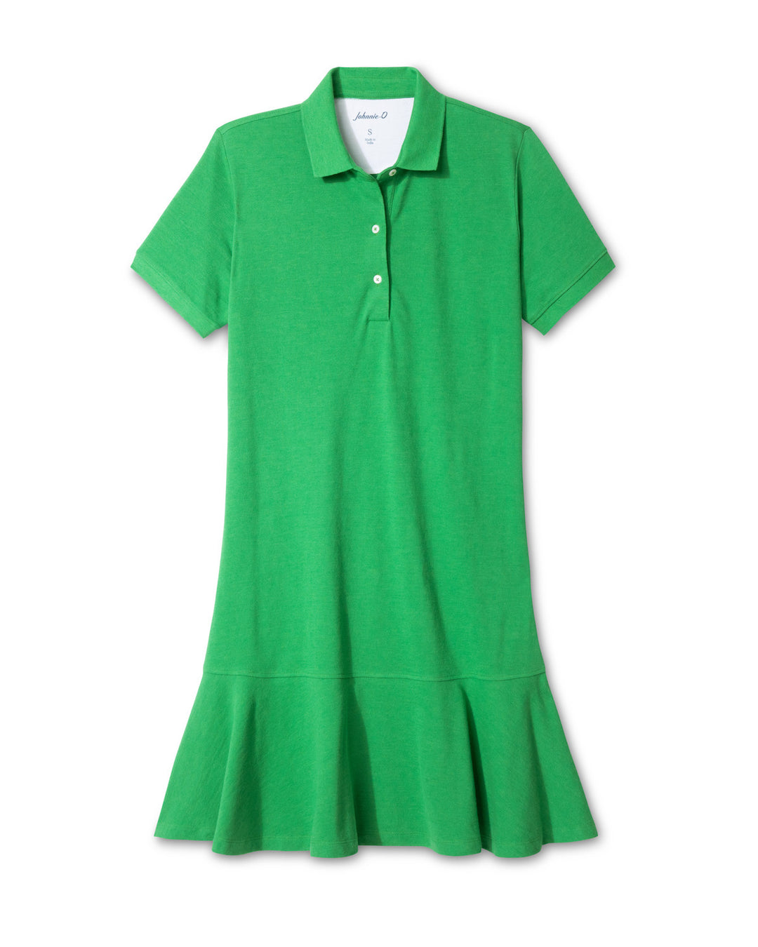 Janie Pique Dress - Kelly Green