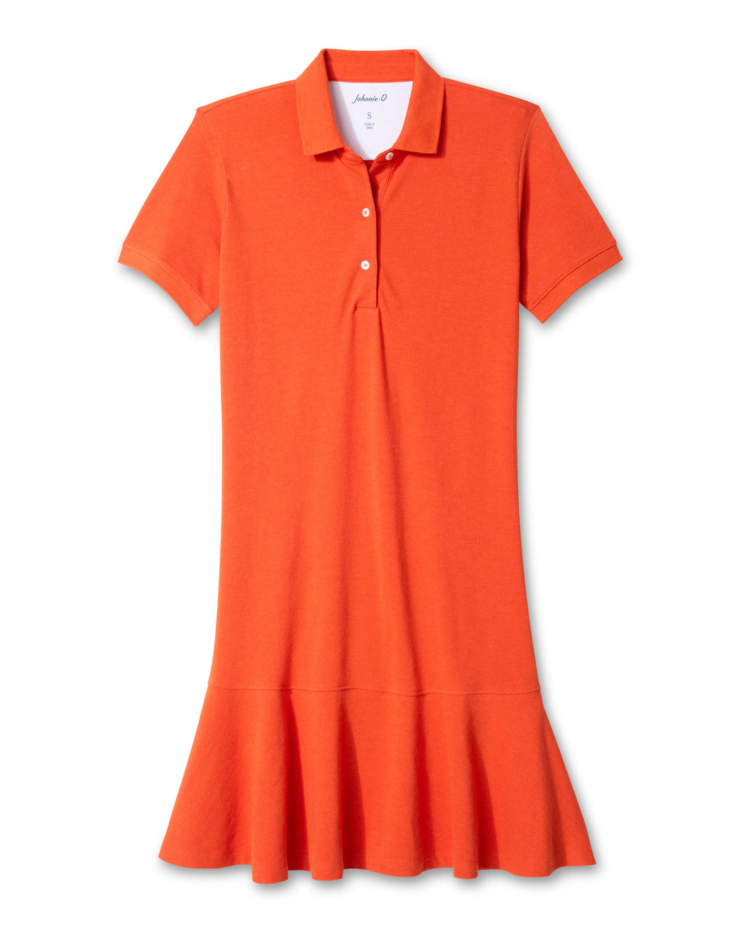Janie Pique Dress - Orange 3