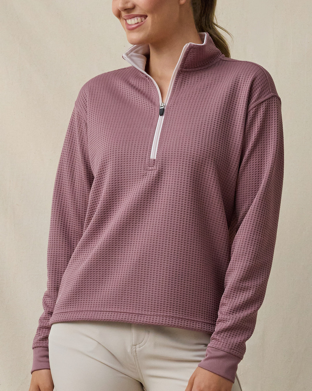 Opal Half Zip - Oxblood
