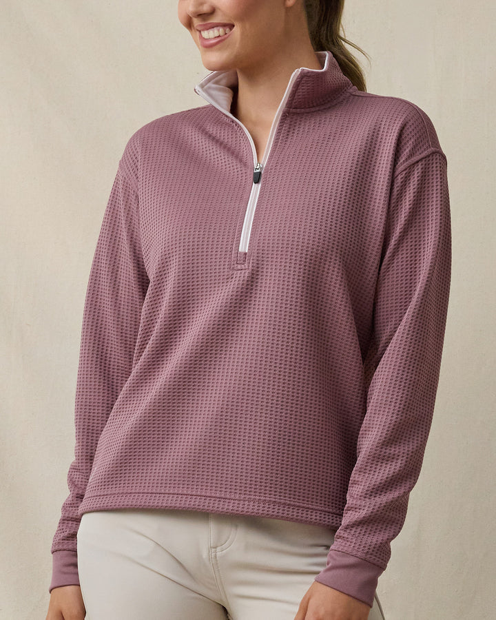 Opal Half Zip - Oxblood