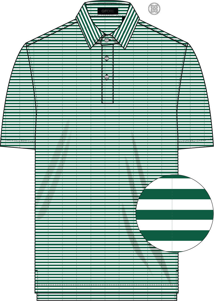 All Play Stripe Stretch Knit Polo - Palm