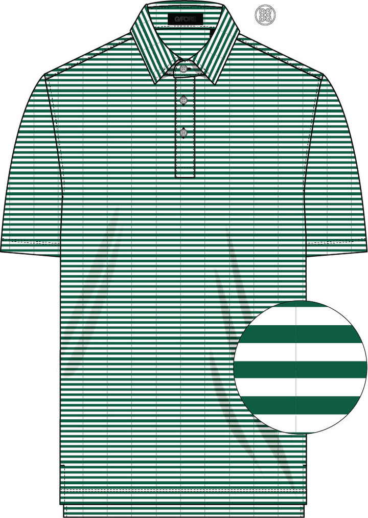 All Play Stripe Stretch Knit Polo - Palm