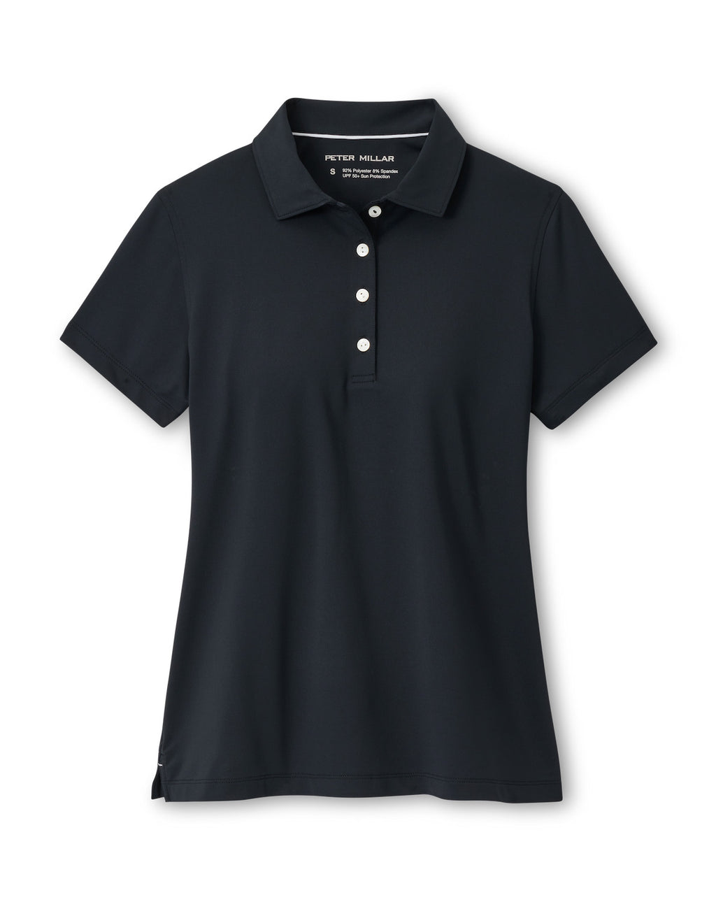 Short-Sleeve Button Polo - Black