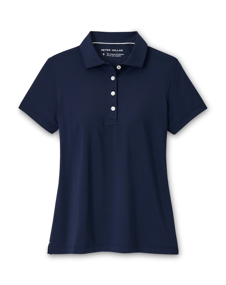 Short-Sleeve Button Polo - Navy