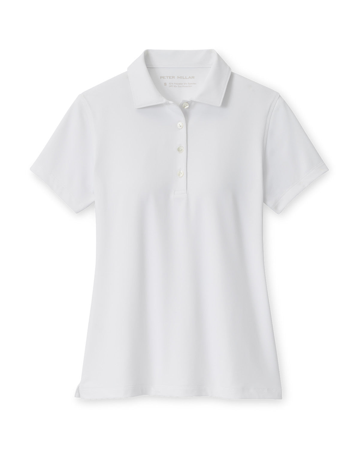 Short-Sleeve Button Polo - White