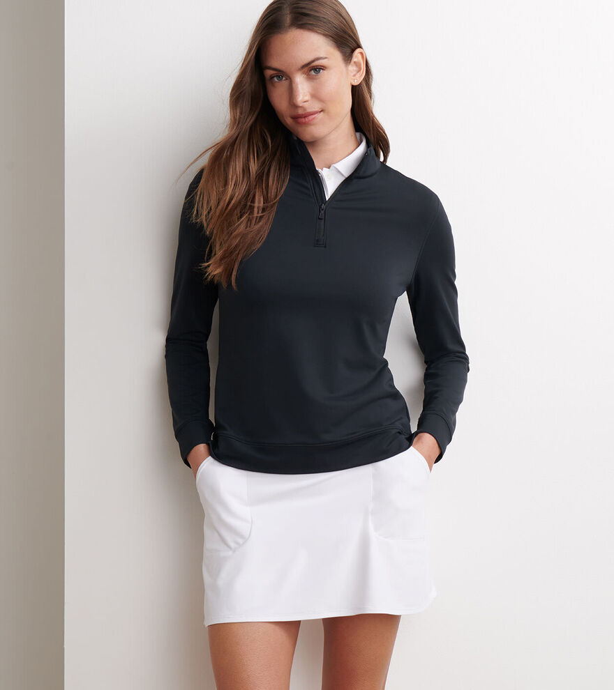 Perth Essential Performance Quarter-zip - Black