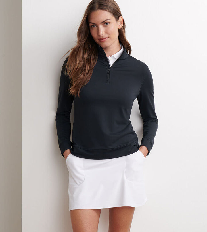 Perth Essential Performance Quarter-zip - Black